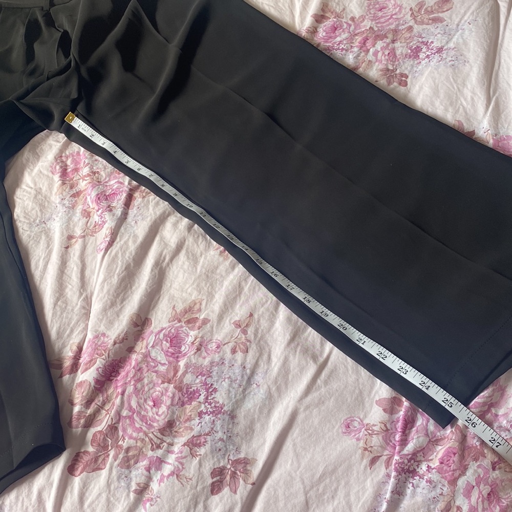 Sassy Zoey | Black Wide Leg Trouser Pants - Picture 9 of 10